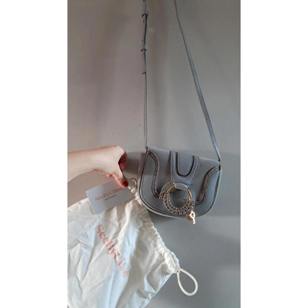 See by chloe mini hana crossbody purse blue grey